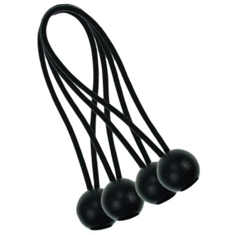 Corde élastique pour bâche de camping d\'auvent de tente - SANDOW - Noir - 15.2x1x0.5 cm