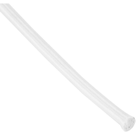 Corde Élastique Ronde DIY Couture Élastique Solide Polypropylène Blanc 7mm 10m (32.8ft) 1 Lot