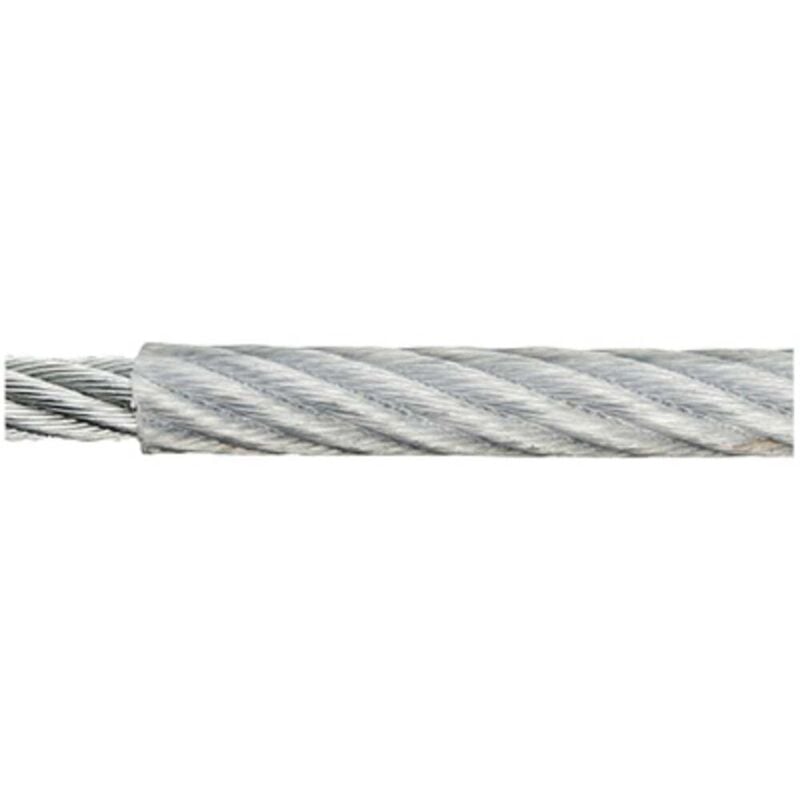 Corde en acier galvanisé Dörner+helmer 190041 (ø x l) 2 mm x 120 m transparent