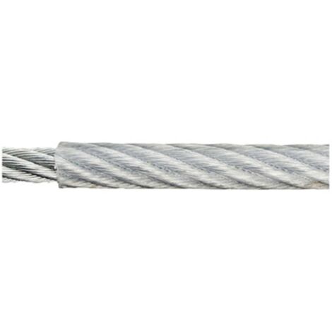 Corde en acier galvanisé dörner + helmer 190041 (Ø x L) 2 mm x 120 m transparent