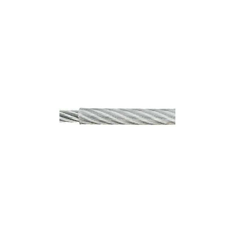 Corde en acier galvanisé Dörner+helmer 190045 (ø x l) 4 mm x 100 m gris A781531