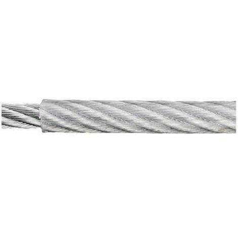 Corde en acier galvanisé dörner + helmer 190045 (Ø x L) 4 mm x 100 m gris A781531