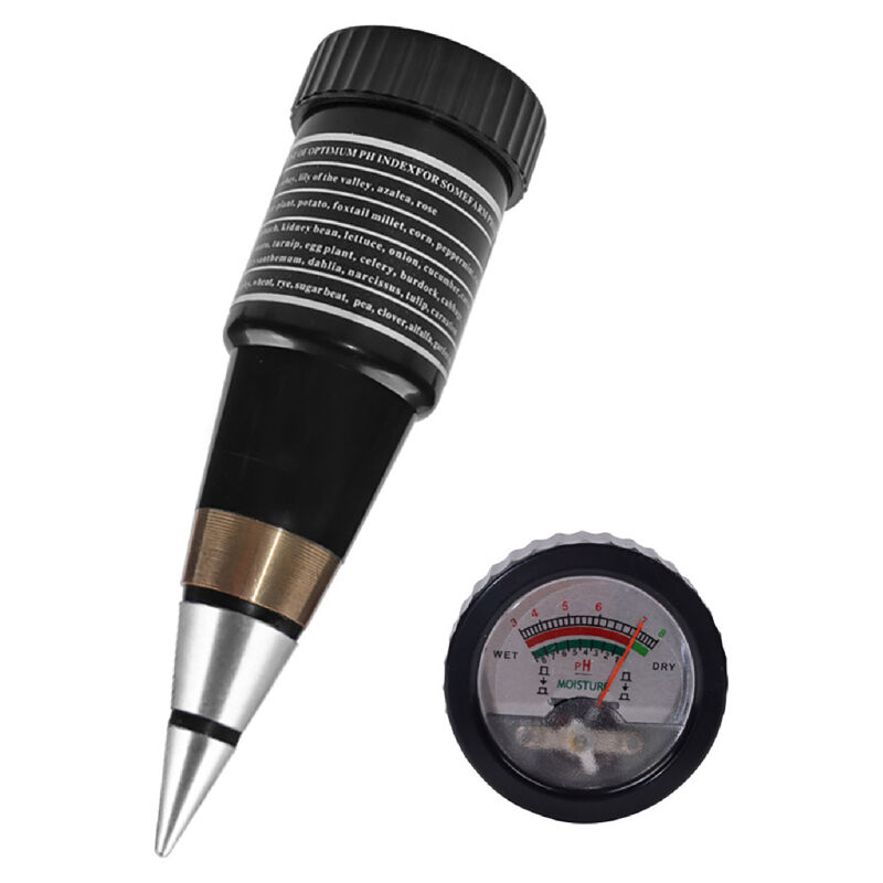 Testeur de pH du sol 2 en 1 pour jardin, ferme, pelouse, intérieur et extérieur
