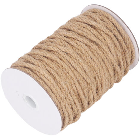Corde en Jute 5mm x 50M pour Décoration, Bricolage et Projets Créatifs