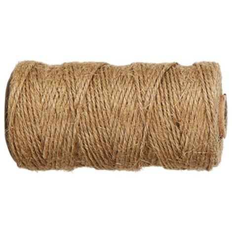 Corde en jute naturel de 90 mètres, corde cadeau, corde d'emballage - Corde en jute naturel de 90 mètres, corde cadeau, corde d'emballage