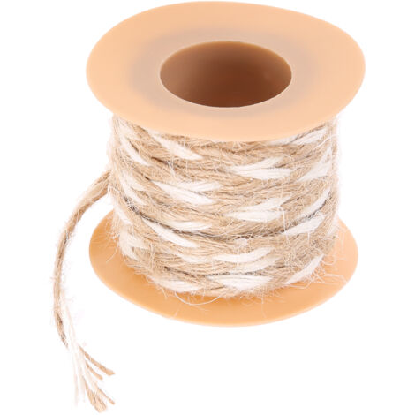Corde en jute naturelle de 5 m, corde d'emballage pour jardin, accessoires de décoration