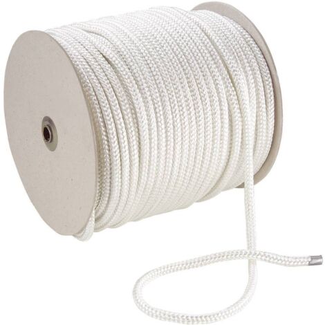 Corde en polyester 20054 (Ø x L) 5 mm x 100 m blanc
