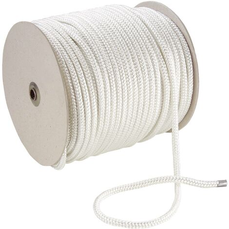 Corde en polyester 20069 (Ø x L) 6 mm x 100 m blanc