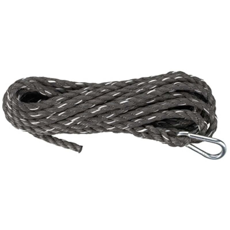 Corde en polypropylène tressée Dörner+helmer 190324 (ø x l) 14 mm x 10 m noir
