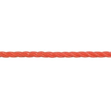 Corde en polypropylène, tressés 8mm R.120m(250x200)orange (Par 120)