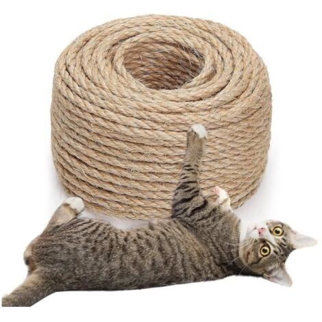Corde en sisal - Naturelle - 5 mm x 50 m - Accessoire pour Chat - Durable et Biodégradable