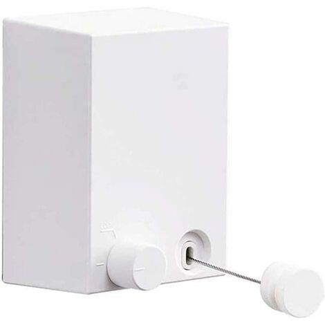 Corde Linge Rétractable Tressée Corde Linge Extensible réglable Corde Séchoir à Linge Haute Invisible Corde à Linge Extensible pour Balcon intérieur de Salle Balcon Bain résistant à l'usure Séchage
