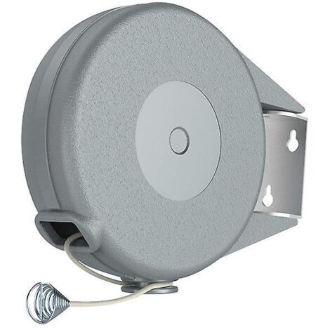 corde Linge Rtractable De 12 M Pour Vtements, Tendoir Linge Trs Robuste Et Rsistant, Mcanisme Rtractable Automatique, Installation Facile Sur Mu