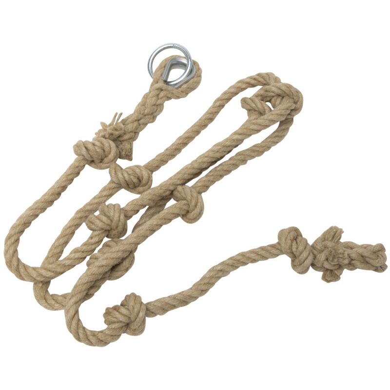 Corde à noeuds 3m pp texturé 22mm beige