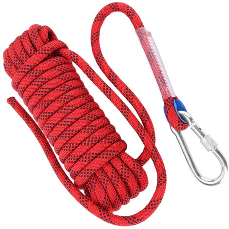 Corde Paracord 12mm Rouge pour Fabrication de Bracelets et Accessoires (10 mètres)