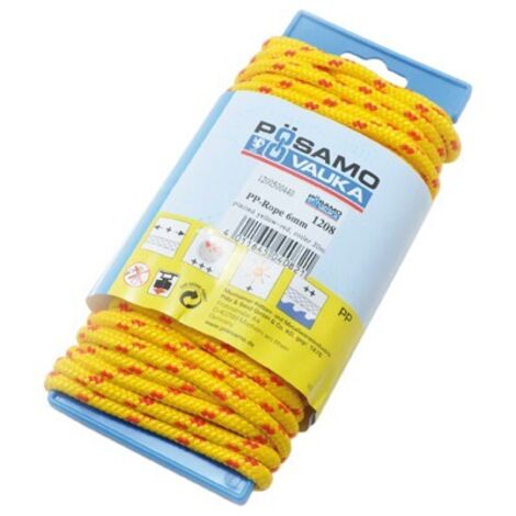 Corde polypropylène 5,0mm vert /jaune LG-20m (Par 5)