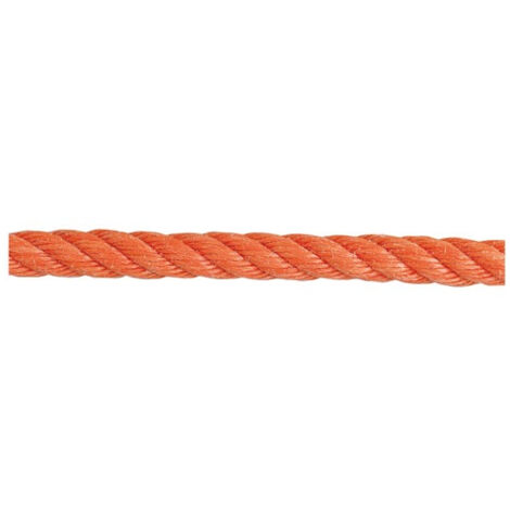 Corde Polypropylène Torsadée 3 Torons Orange 48m - Chapuis