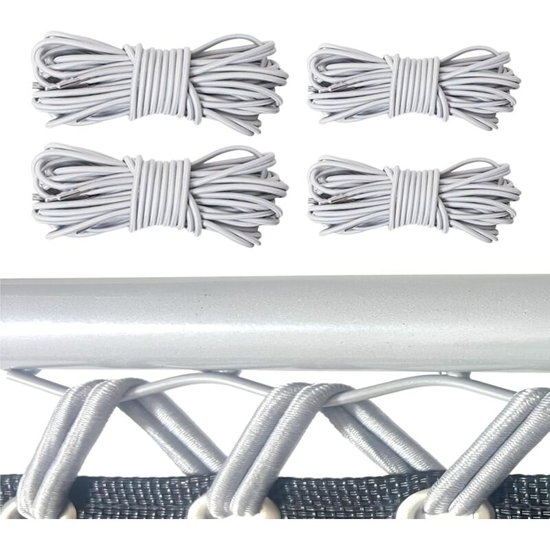 Corde Remplacement élastiques 4pcs, Corde Elastique, Convient pour Transat Jardin Exterieur Fauteuil Jardin Exterieur Chaises Longues De Jardin