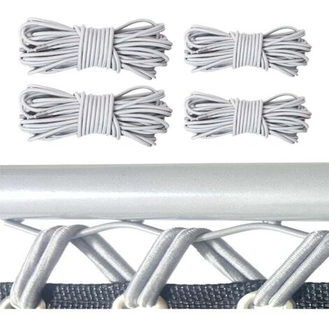 Corde Remplacement élastiques 4pcs, Corde Elastique, Convient pour Transat Jardin Exterieur Fauteuil Jardin Exterieur Chaises Longues De Jardin Chaises De Plage Patio Et Autres Chaises