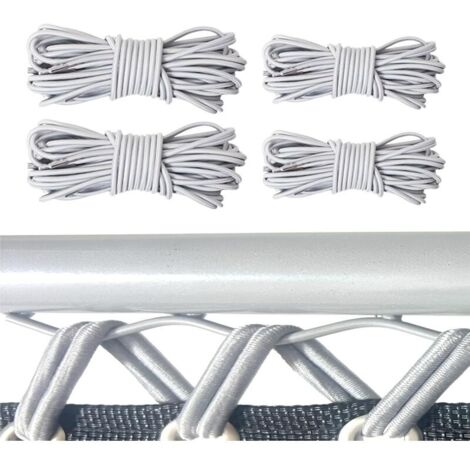 Corde Remplacement élastiques 4pcs, Corde Elastique, Convient pour Transat Jardin Exterieur Fauteuil Jardin Exterieur Chaises Longues De Jardin Chaises De Plage Patio Et Autres Chaises