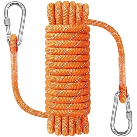 Corde Statique - 10 M - Diamètre 8 mm - Résistance À La Rupture 15 kN - Pour Escalade Arborelle Rappel Ancrage Bateau - 1 Pièce