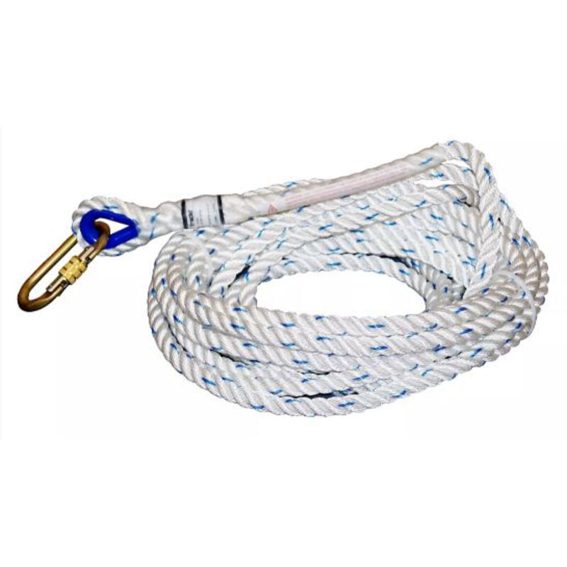 Corde boucle + arrêt pour antichute diamètre 14mm longueur 20m Tractel 81152