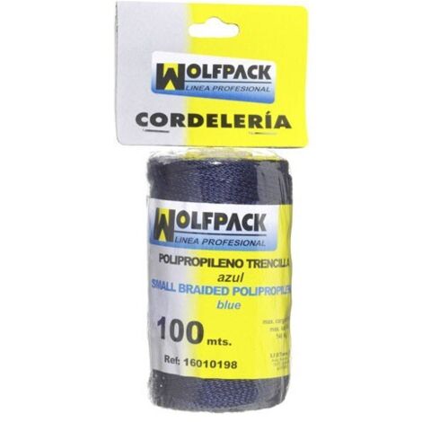Corde Tresse Polypropylène Bleue (Bobine 100 Mètres)