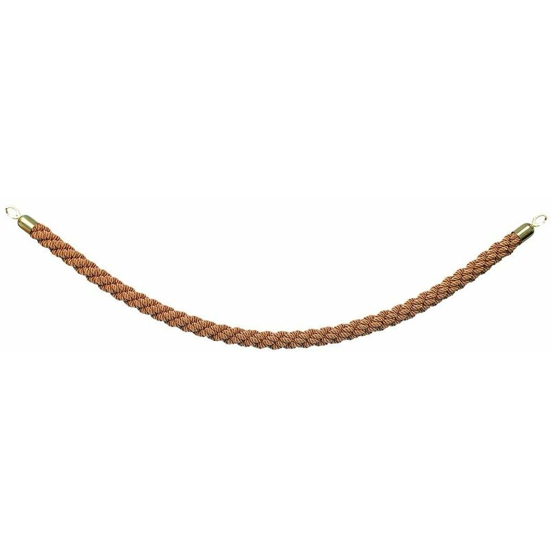 Classic range cordon de barrière bout chromé, bronze vermes rsclrpgobr - Securit