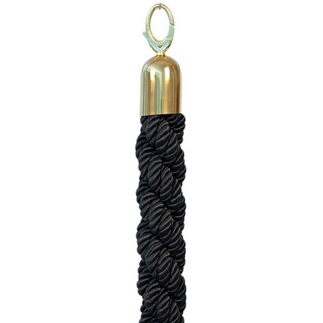corde tressée pour poteau classique - Embouts dorés  - 150cm - Securit