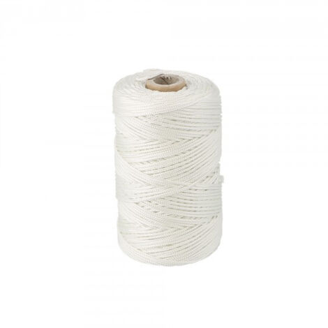 Cordeau nylon blanc Ø 2mm longueur 200 m - Wilmart
