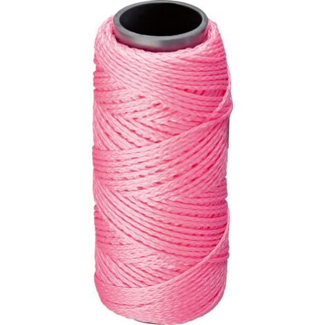 Cordeles albañil PP fluorescente 1,3mm 50m pink Overmann