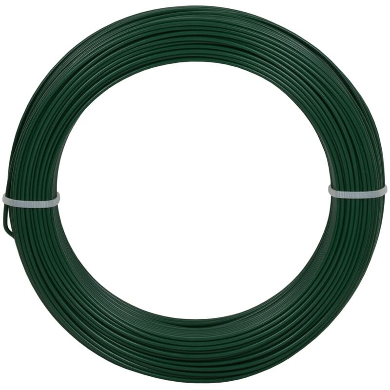 Image of Corderie Italiane 002014089 Filo Ferro Plastica, Verde, 2.2 mm, 100 m