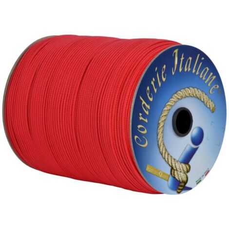 Corderie Italiane 003001355 Cordino per tende veneziane, 3 mm, 200 Metri, Rosso