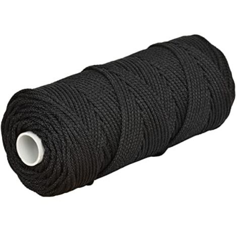 Corderie Italiane 006000150 Treccia Palamiti, 1.0 mm, 200 m, Nero