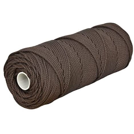 Corderie Italiane 006000167 Treccia Palamiti, 2 mm, 100 m, Colore Marrone