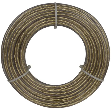 Corderie Italiane 006001300 Filo stendibiancheria acciaio ottonato trasparente 5 mm - 20 mt