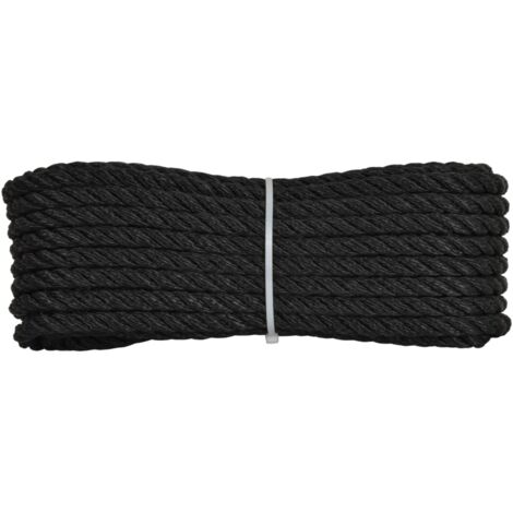 Corderie Italiane 006004219 Gherlino Cima per Ormeggio, diametro 8 mm, 10 mt, nero