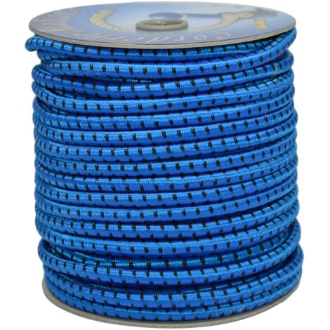Corderie Italiane 006005094 Treccia elastica azzurra 8 mm - 50 mt