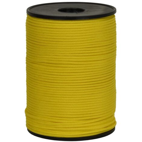 Corderie Italiane 006005889 Filo muratore, cordino edilizia giallo, 2 mm - 500 mt