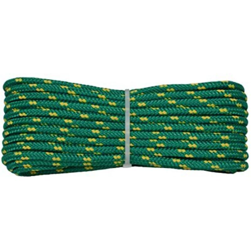 006006244 Treccia Surf Verde, 6 mm - 30 mt, Corda intrecciata multiuso resistente ai raggi u.v. e all'abrasione, per attività all'aperto, giardino,