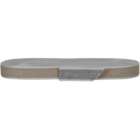 Corderie Italiane 006006503 Cintino in cotone 22 mm - 7,5 mt, beige/grigio perla