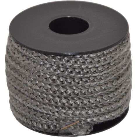 Corderie Italiane 006026280 Treccia in Fibra Vetro Grigia, 6 mm-5 mt