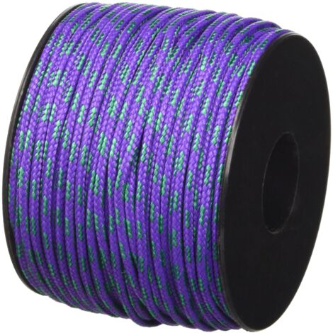 Corderie Italiane 006041122 Treccia Sky Cordino Intrecciato, Viola/Verde