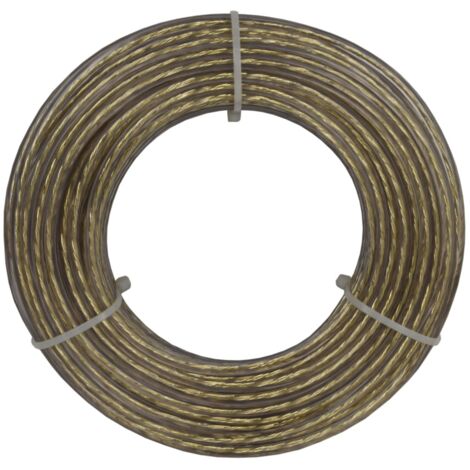 Corderie Italiane 006043591 Filo stendibiancheria acciaio ottonato trasparente, 6 mm - 10 mt