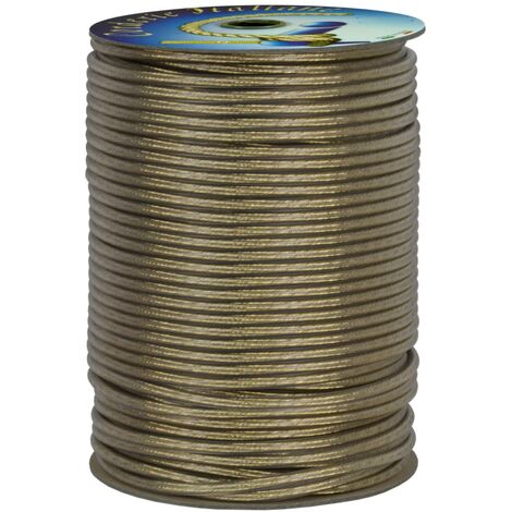 Corderie Italiane 006074182 Filo stendibiancheria acciaio ottonato trasparente 5 mm - 50 mt