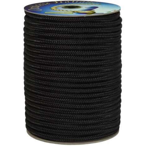 Corderie Italiane 006076292 Treccia polipropilene nera 5 mm - 100 mt