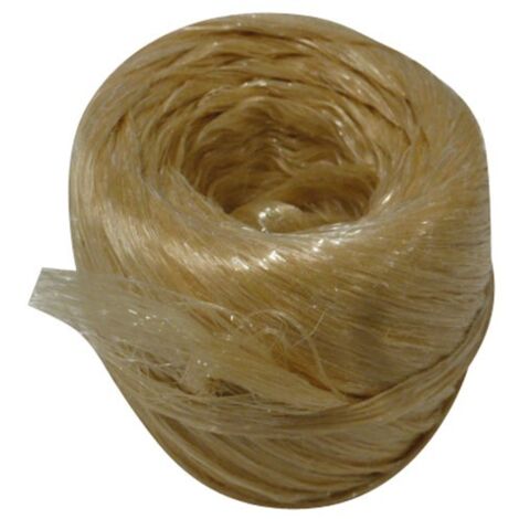 CORDERIE TOURNONAISE - Raphia synthetique beige pelote 100gr 40m env. cavalier