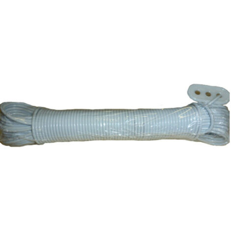 Corderies Tournonaises – Corde à linge 3mm x10m acier – Résistance 100kgf – Tendeur vert pour maintien optimal – Usage extérieur