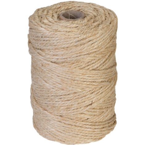Corderies Tournonaises – Ficelle sisal 2,8 mm x 200 m – Résistante pour emballage et bricolage – 1000 g en sachet – Non alimentaire