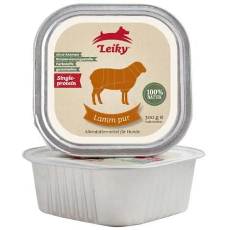 Cordero Puro para Perros 300 g  Alimento Monoproteico de Fácil Digestión  Leiky